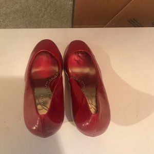 Classic Red Jessica Heels. Size 9. Show you are the boss